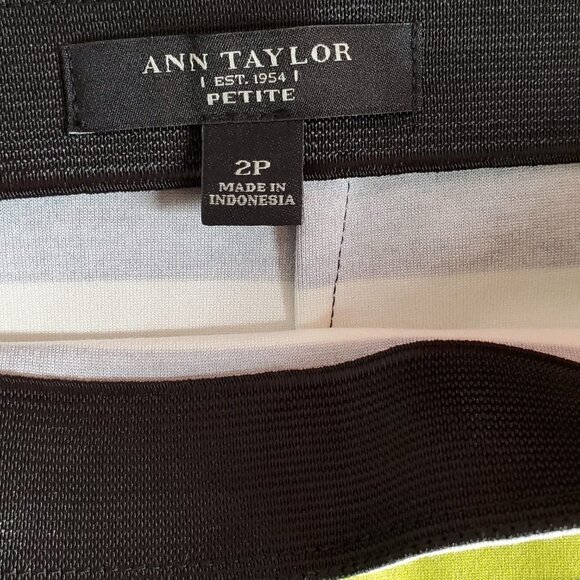 💎222 Ann Taylor Stripped Pencil Skirt - Picture 3 of 8